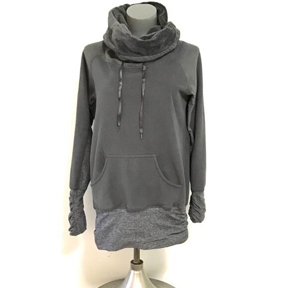 Lululemon Don’t Hurry Be Happy Pullover Coal/Heathered Coal Size 6 - Picture 1 of 15